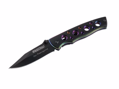 Smith and Wesson Einhandmesser, Stahl 7CR17 - Gravur möglich