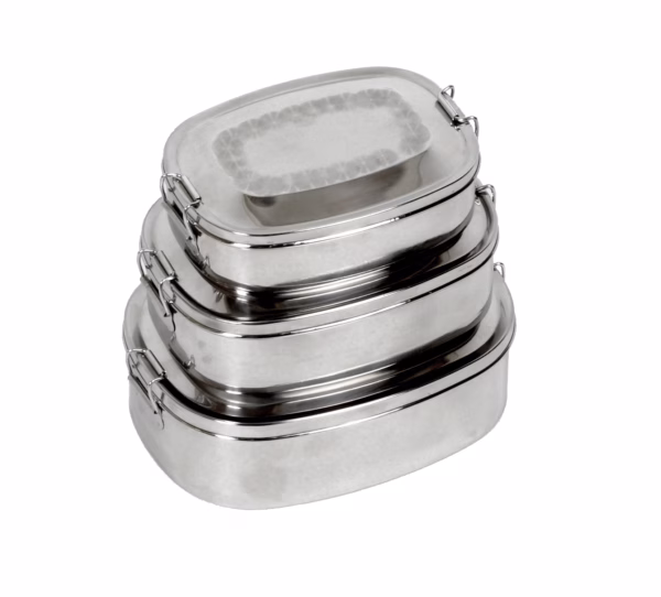BasicNature Edelstahl 'Proviantdose' oval - Gravur möglich