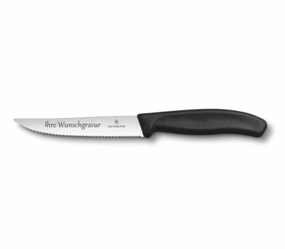 Victorinox Swiss Classic Gourmet Steakmesser 12cm mit Wellenschliff - Gravur möglich