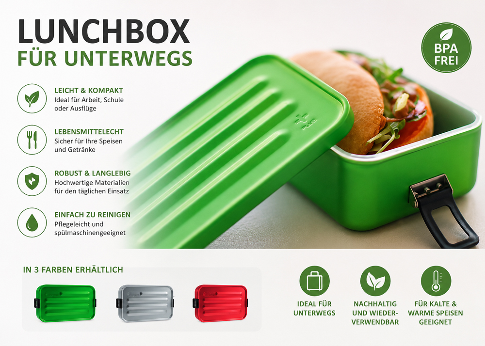 Frühstücksdose SIGG Metal Box 'Plus' - Gravur möglich