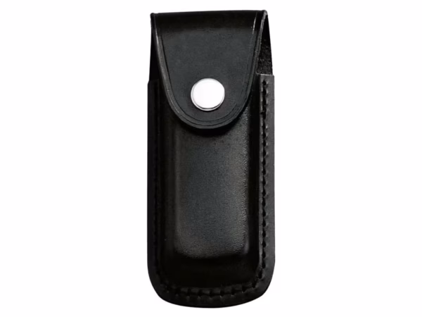 Herbertz MesserEtui, schwarzes Leder, eingeschnitt. Gürtelschlaufe