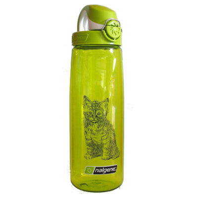 Nalgene Trinkflasche 'OTF' - 0,65 L Katzenmotiv - Gravur möglich