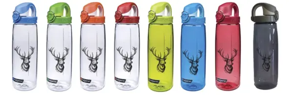 Nalgene Trinkflasche 'OTF' - 0,65 L, Hirschmotiv - Gravur möglich