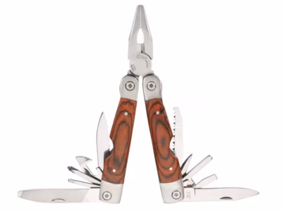 Herbertz Multitool mit Schalen aus Pakkaholz