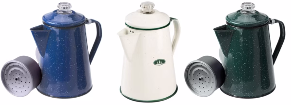 GSI - Emaille Kaffee-Percolator - 8 Tassen - 1,2 Liter