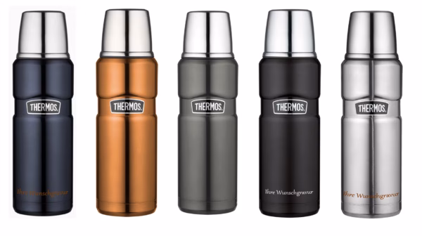 Thermos Isolierflasche 'King' - 0,47 L - Gravur möglich