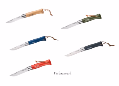 Opinel Taschenmesser No 08, Trekking, Buche, rostfrei - Gravur möglich -