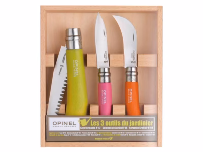 Opinel Garten-Set, 3-teilig, - Gravur möglich