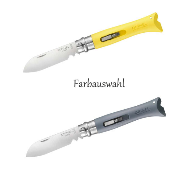 Opinel Taschenmesser No 09 DIY, Polyamid, inkl. 2 Bits - Gravur möglich -