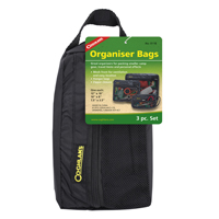 Coghlans Organizer Taschen Set mit 3 Stück Gelb Netzbeutel Packsack 