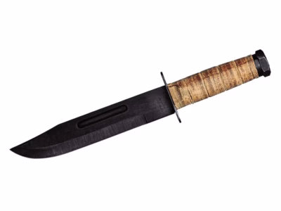 Herbertz Bowie-Messer, Ledergriff - Gravur möglich -