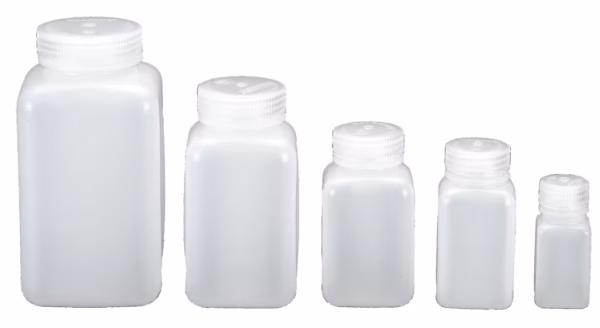 Nalgene Weithalsflasche quader, Größen von 60 bis 1000 ml