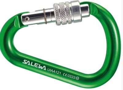 Salewa Karabiner 'HMS G2' - small grün Screw