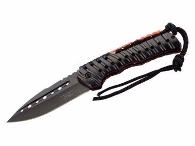 Herbertz Taschenmesser mit einer schwarz beschichteten Drop Point Klinge