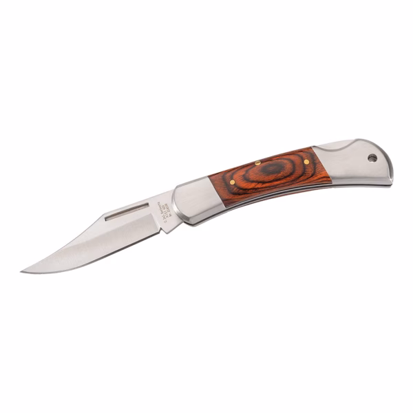 Herbertz Taschenmesser, AISI 420, Pakkaholz - Gravur möglich -