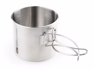 GSI OUTDOORS Edelstahlbecher mit Klappgriff