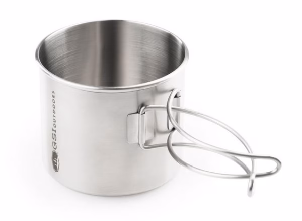 GSI OUTDOORS Edelstahlbecher mit Klappgriff