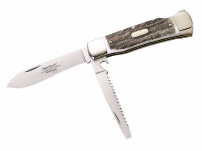 Hartkopf-Solingen Jagdtaschenmesser, Hirschhorn, Klinge 1.4110 Stahl