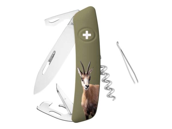 SWIZA Taschenmesser D05 Gamsmotiv - Gravur möglich -