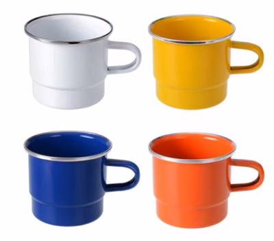 GRÄWE Stapelbecher emailliert 8 cm, verschiedene Farben