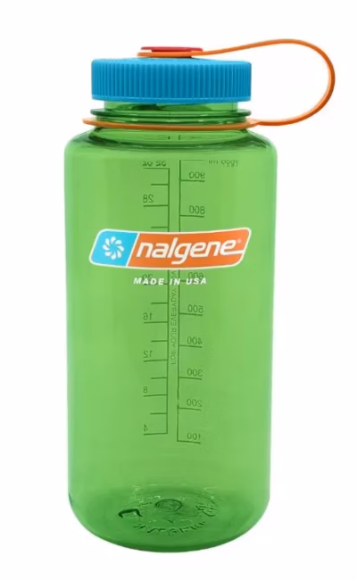 Nalgene Trinkflasche "Weithals Sustain" ( zu 50 % aus zertifizierten recycelten Materialien ) - 1 Liter, pear - Gravur möglich