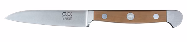 Güde Gemüsemesser, geschmiedet, Serie Alpha, Edition Jeunes Restaurateurs, Griff Birnenholz