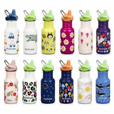 Klean Kanteen Trinkflasche Kid Classic (355 ml) mit Sippy Cap - Gravur möglich