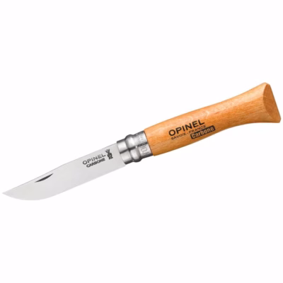 Opinel Taschenmesser No 06, Buche, Carbon - Gravur möglich