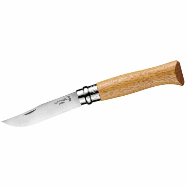 Opinel Taschenmesser No 08, Eiche, rostfrei - Gravur möglich