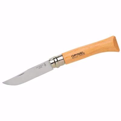 Opinel Taschenmesser No 10, Buche, rostfrei - Gravur möglich