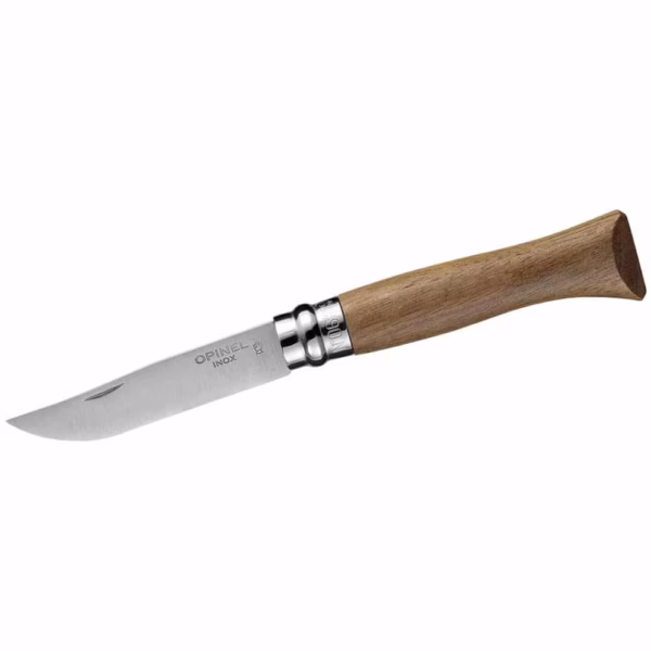 Opinel Taschenmesser No 06, Walnuss, rostfrei - Gravur möglich