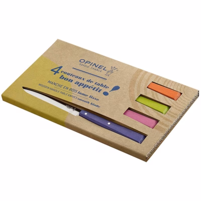 Opinel Messersatz POP SPIRIT, Buche, verschiedene Farben - Gravur möglich