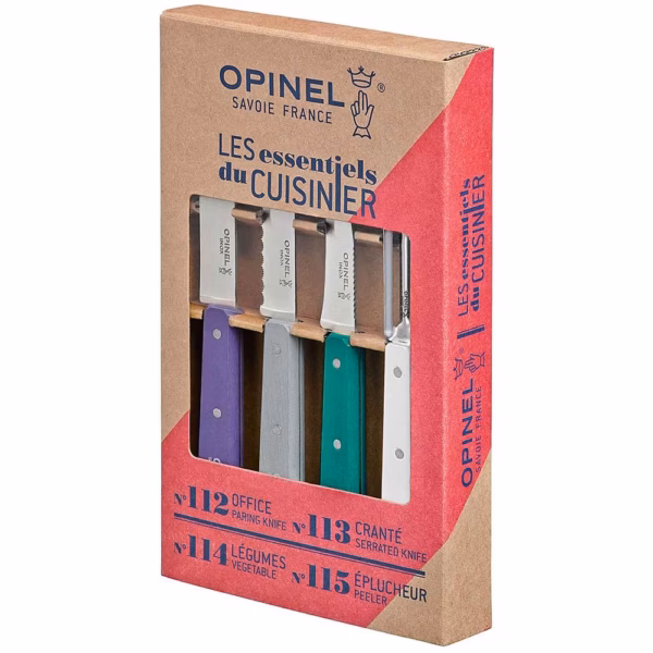 Opinel Küchenmesser-Set LES ESSENTIELS Art Deco, 4-teilig