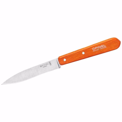 Opinel Küchenmesser No 112, rostfrei, Buche, orange - Gravur möglich