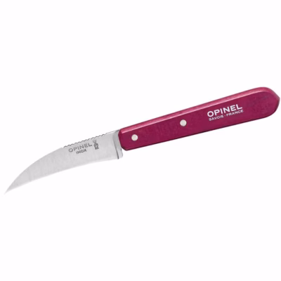 Opinel Gemüsemesser No 114, rostfrei, Buche, violett