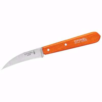 Opinel Gemüsemesser No 114, rostfrei, Buche, orange
