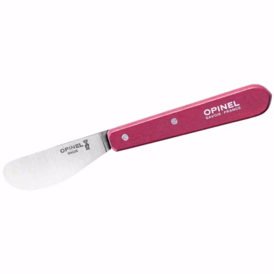 Opinel Aufstrichmesser No 117, rostfrei, Buche, violett - Gravur möglich