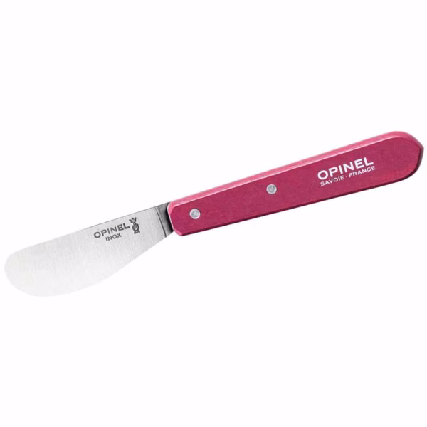 Opinel Aufstrichmesser No 117, rostfrei, Buche, violett - Gravur möglich