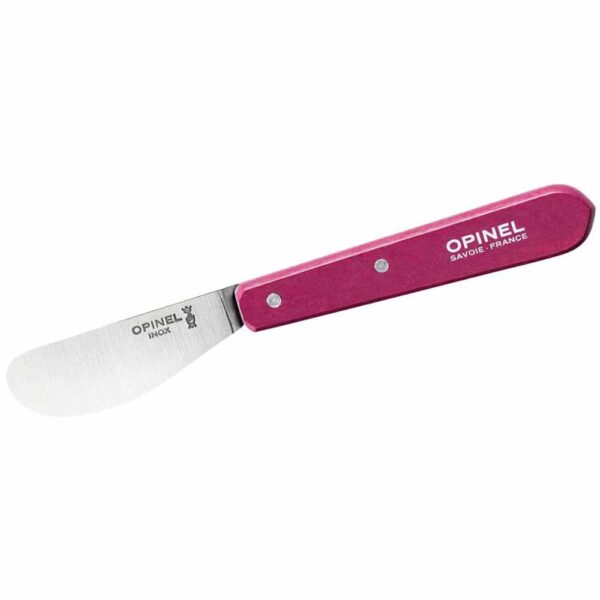 Opinel Aufstrichmesser No 117, rostfrei, Buche, violett - Gravur möglich