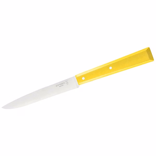 Opinel Tafelmesser CELESTE, Buche, rostfrei, gelb - Gravur möglich