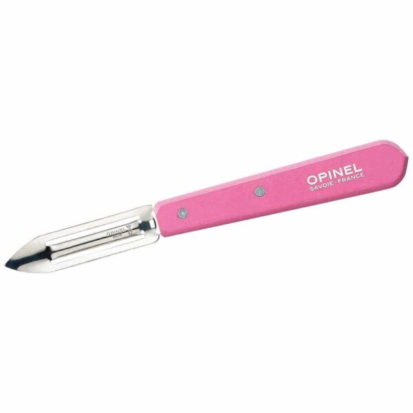 Opinel Schälmesser No 115, rostfrei, Buche, rosa