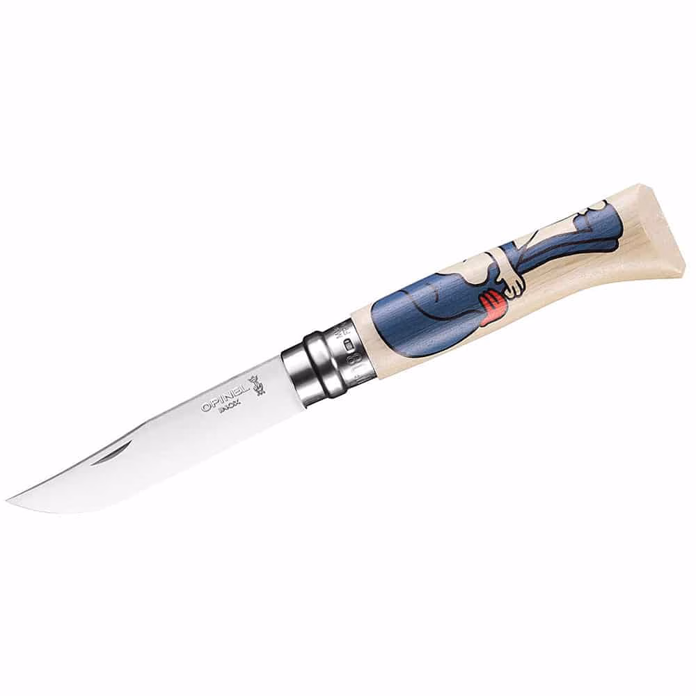 Opinel Taschenmesser No 08, rostfrei, Edition FRANCE ! Jeremyville - Gravur möglich