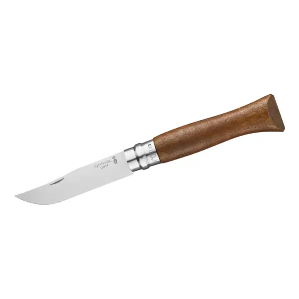 Opinel Taschenmesser No 09, rostfrei, Walnussholz - Gravur möglich