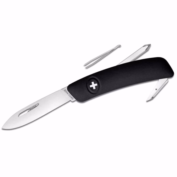 SWIZA Schweizer Messer D02 schwarz - Gravur möglich -