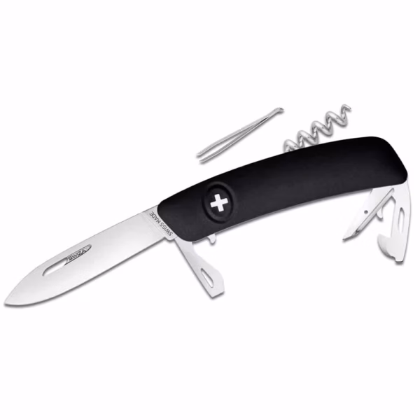 SWIZA Schweizer Messer D01 schwarz - Gravur möglich -