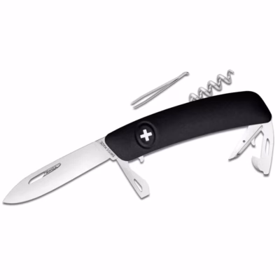 SWIZA Schweizer Messer D03 schwarz - Gravur möglich -