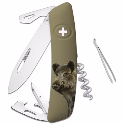 SWIZA Taschenmesser D05 Wildschwein - Gravur möglich -