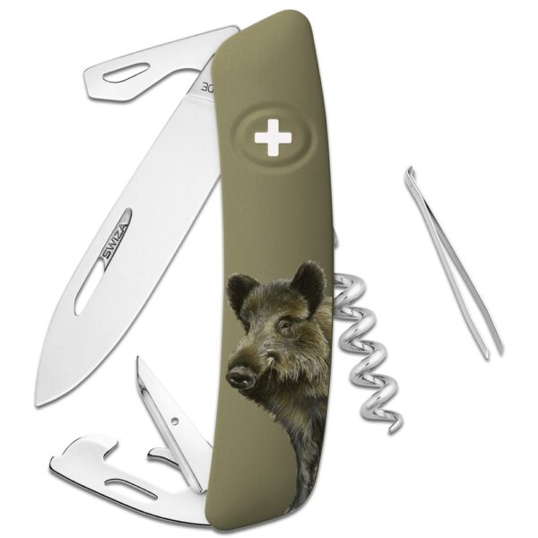 SWIZA Taschenmesser D05 Wildschwein - Gravur möglich -