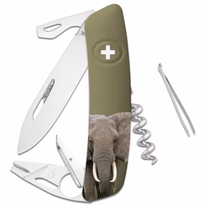 SWIZA Taschenmesser TT03 Elefantenmotiv - Gravur möglich -