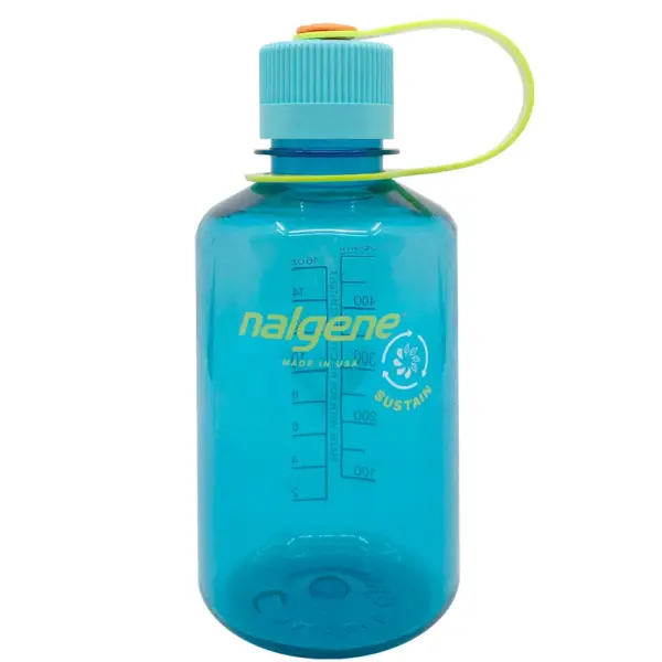 Nalgene Trinkflasche 'EH Sustain' ( zu 50 % aus zertifizierten recycelten Materialien ) - 0,5 L, cerulean - Gravur möglich